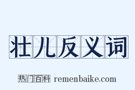 壮儿反义词是什么意思的图片